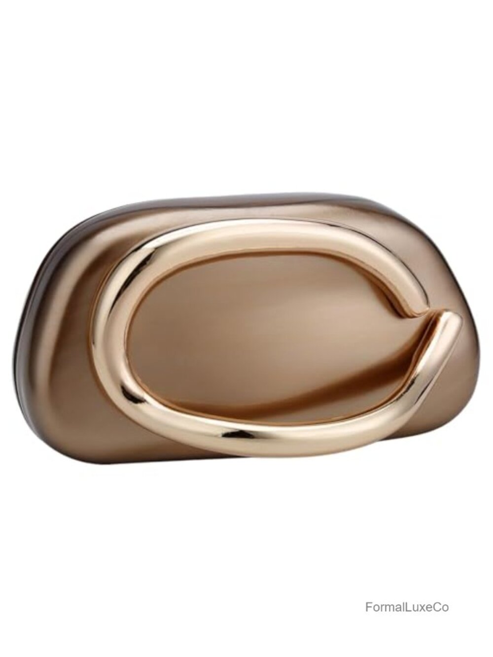 Acrylic Clutch Purse Women Evening Bag Metal Handle Round Crossbody Party